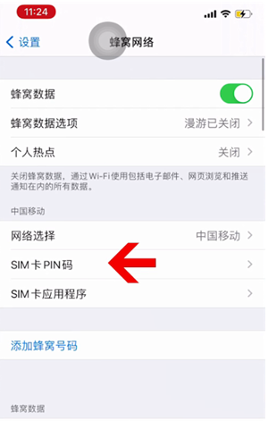 江津苹果14维修网分享如何给iPhone14的SIM卡设置密码 