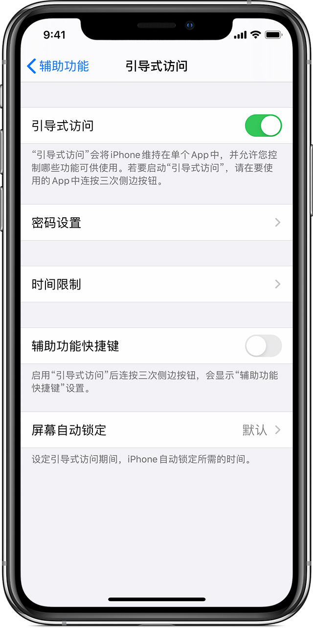 江津苹果手机维修分享如何在 iPhone 上退出引导式访问 