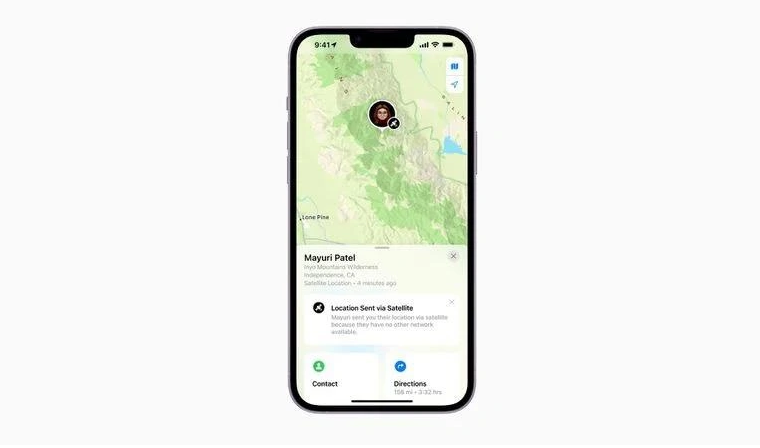 江津苹果14维修分享iPhone14系列中 FindMy功能通过卫星分享位置方法教程 