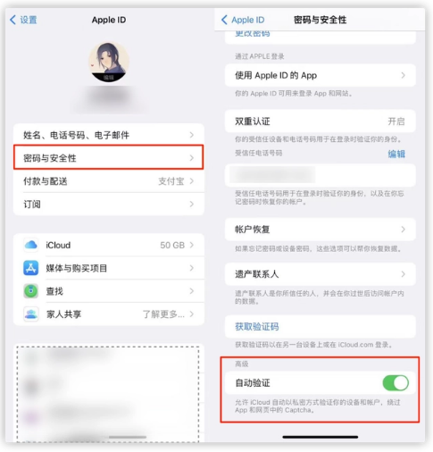 江津苹果手机维修分享iOS 16 自动验证功能开启方法 
